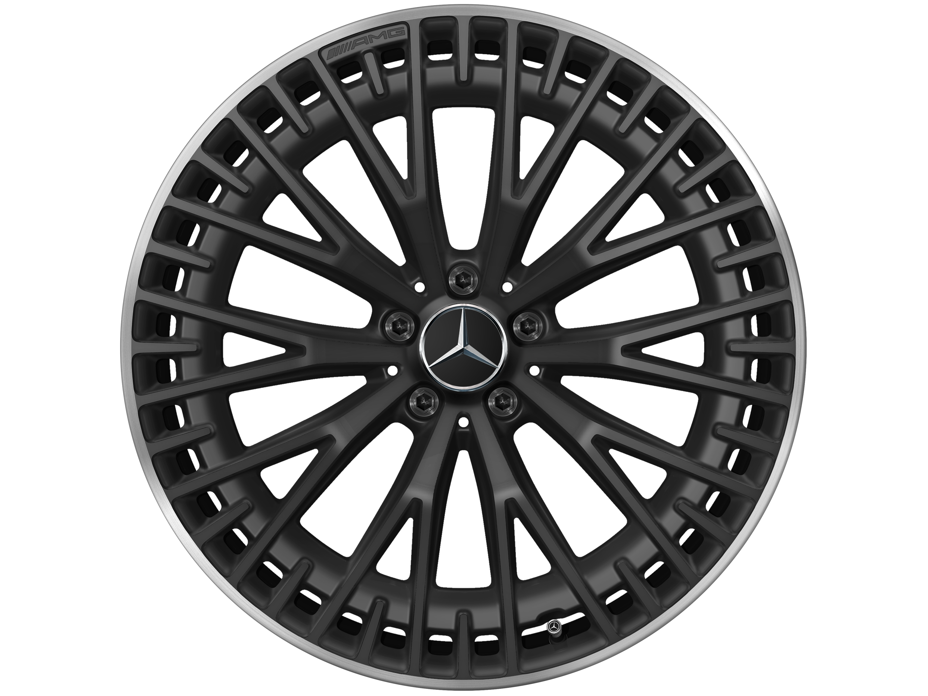 Mercedes-Benz - AMG Vielspeichen-Rad, 21 Zoll, 10 J x 21 ET 47, schwarz matt