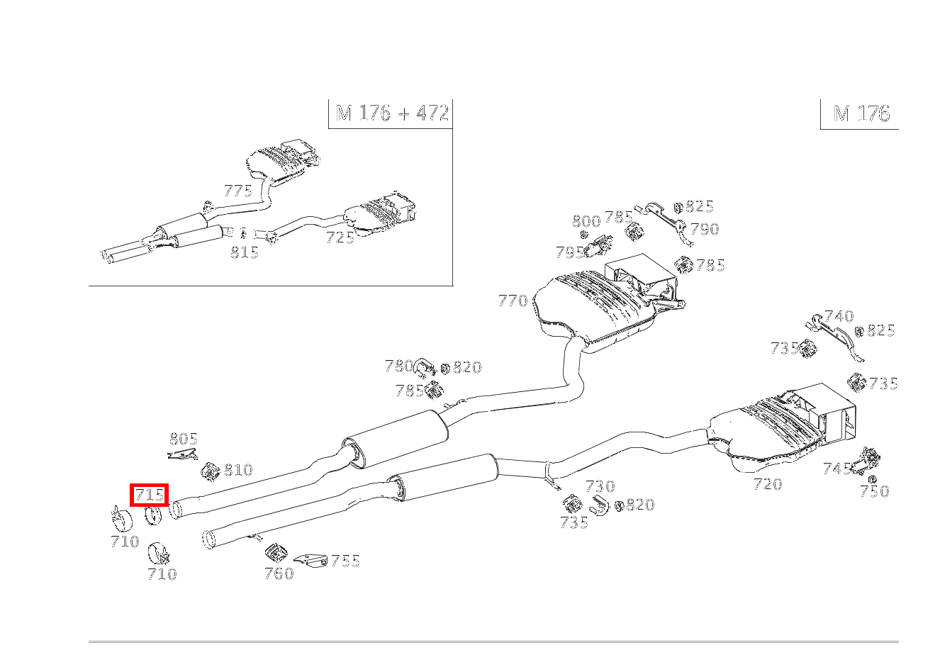 DICHTRING ABGASANLAGE Auspuffrohr vorn rechts, an rechts hinten, Schiebesitz Mercedes-Maybach S 560 4MATIC 222