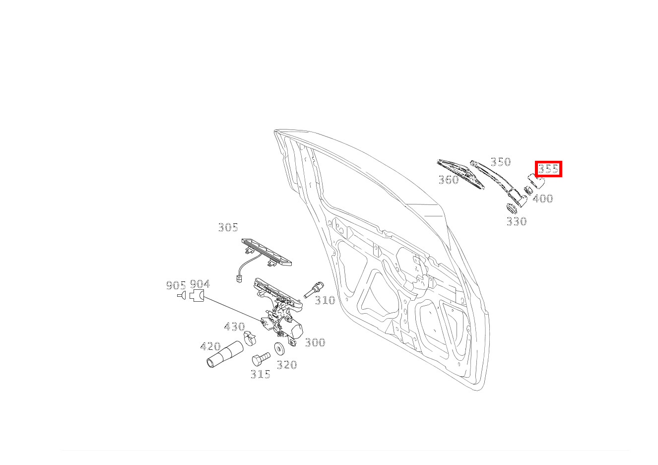 Abdeckkappe WISCHERARM A 160 BlueEFFICIENCY Limousine 205