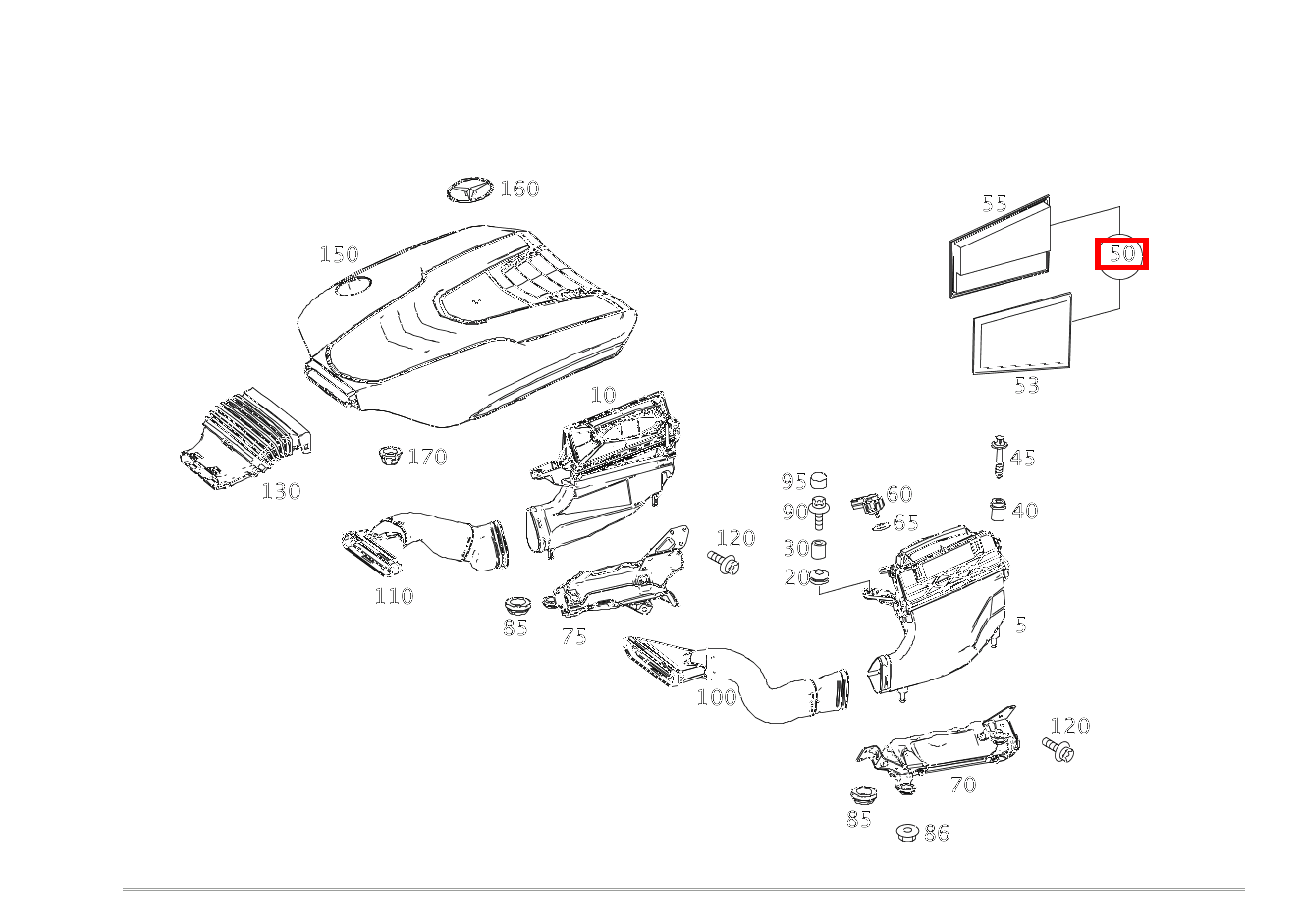 Teilesatz Filtereinsatz Teilesatz links und rechts S 400 d 4MATIC Limousine lang 222 Teilesatz Filtereinsatz Teilesatz links und rechts S 400 d 4MATIC Limousine lang 222