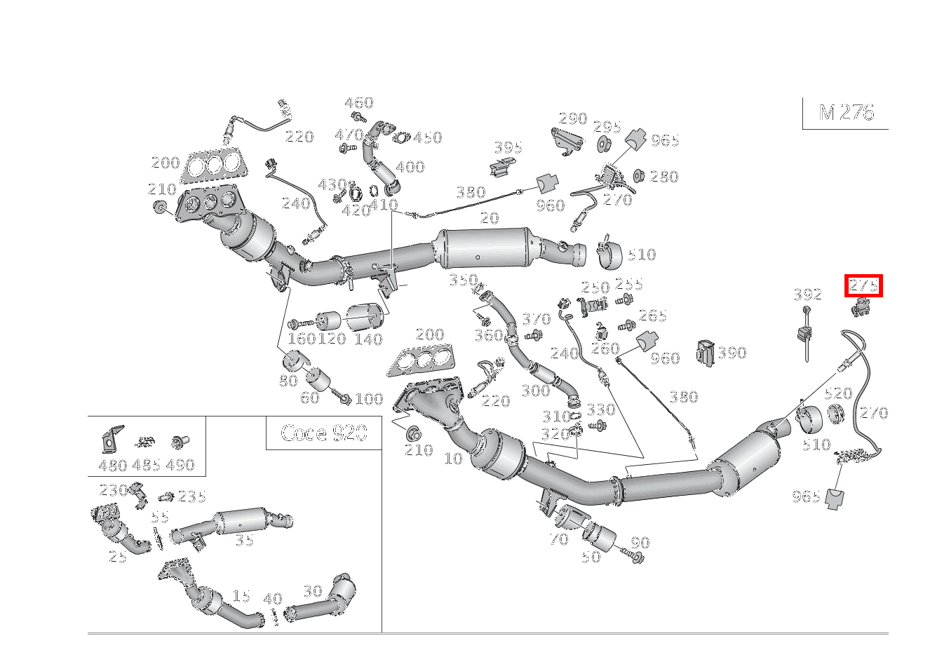 Schelle BEFESTIGUNG SENSOR, LINKS UND RECHTS; 18.0X18.5 MM ML/GLE 350 4MATIC 166