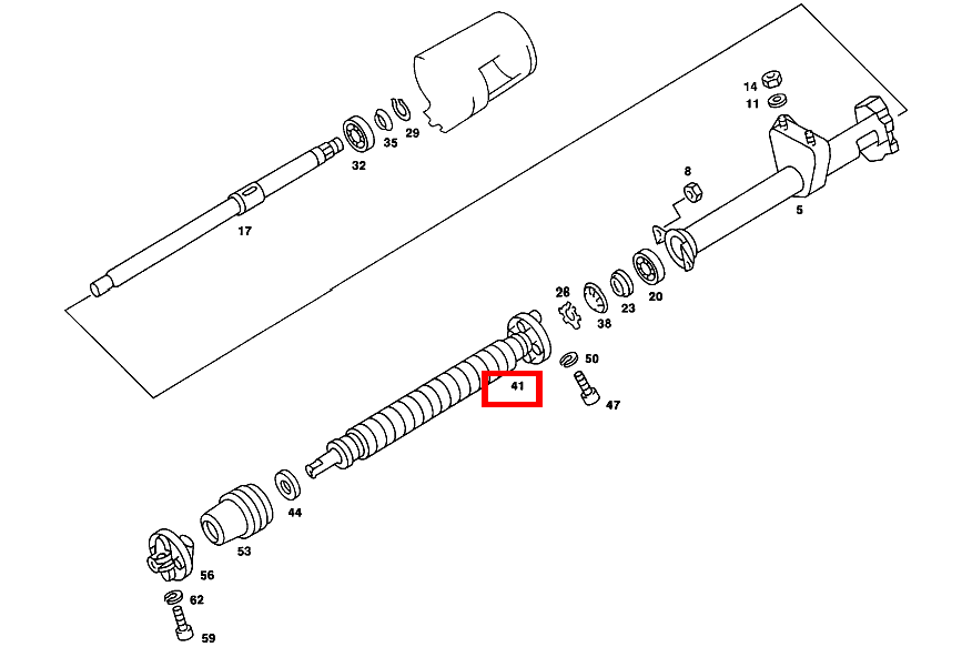Lenkspindel FUER MECHANISCHE LENKUNG,UNTEN 200/M102-123 123 Lenkspindel FUER MECHANISCHE LENKUNG,UNTEN 200/M102-123 123