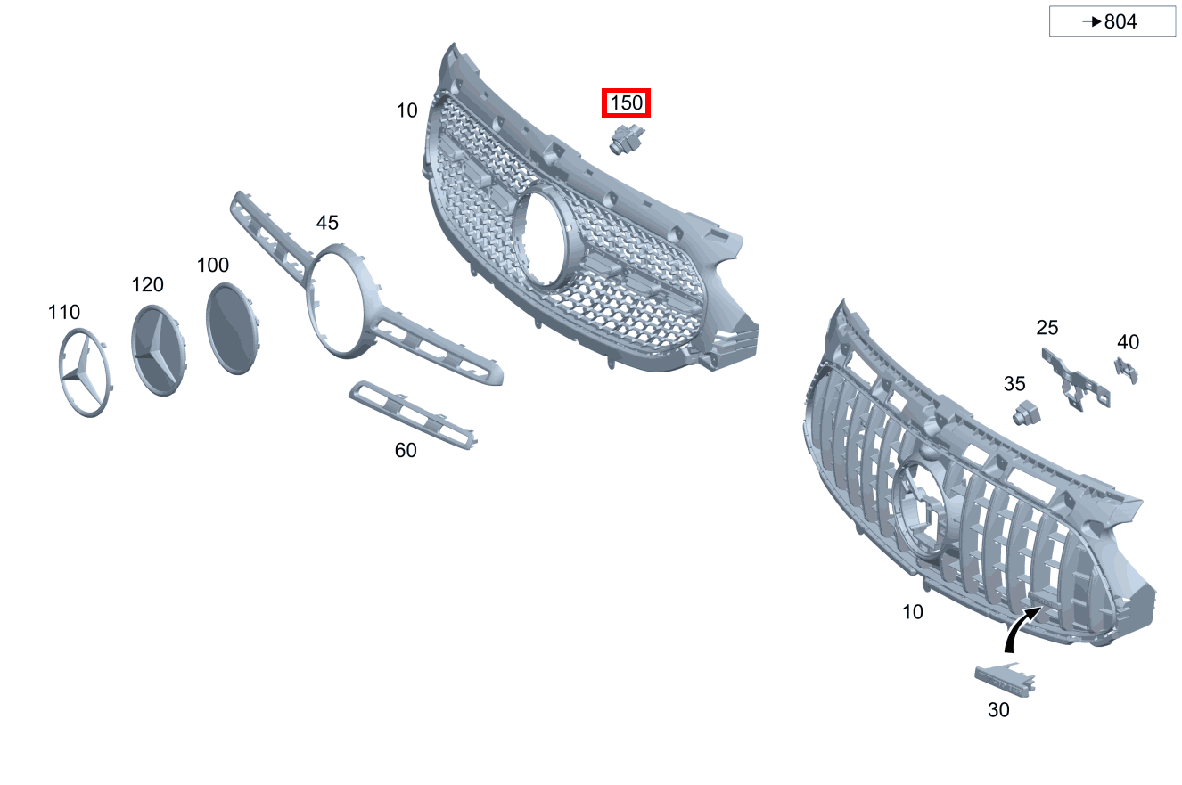 Kamera Rundumsichtsystem GLA 200 247 Kamera Rundumsichtsystem GLA 200 247
