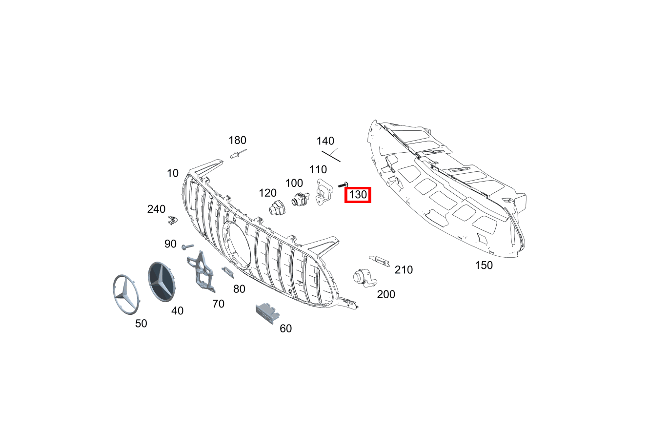 Sechsrundschraube Befestigung Kamera; 4X12 Mercedes-AMG GT 63 S E PERFORMANCE 290
