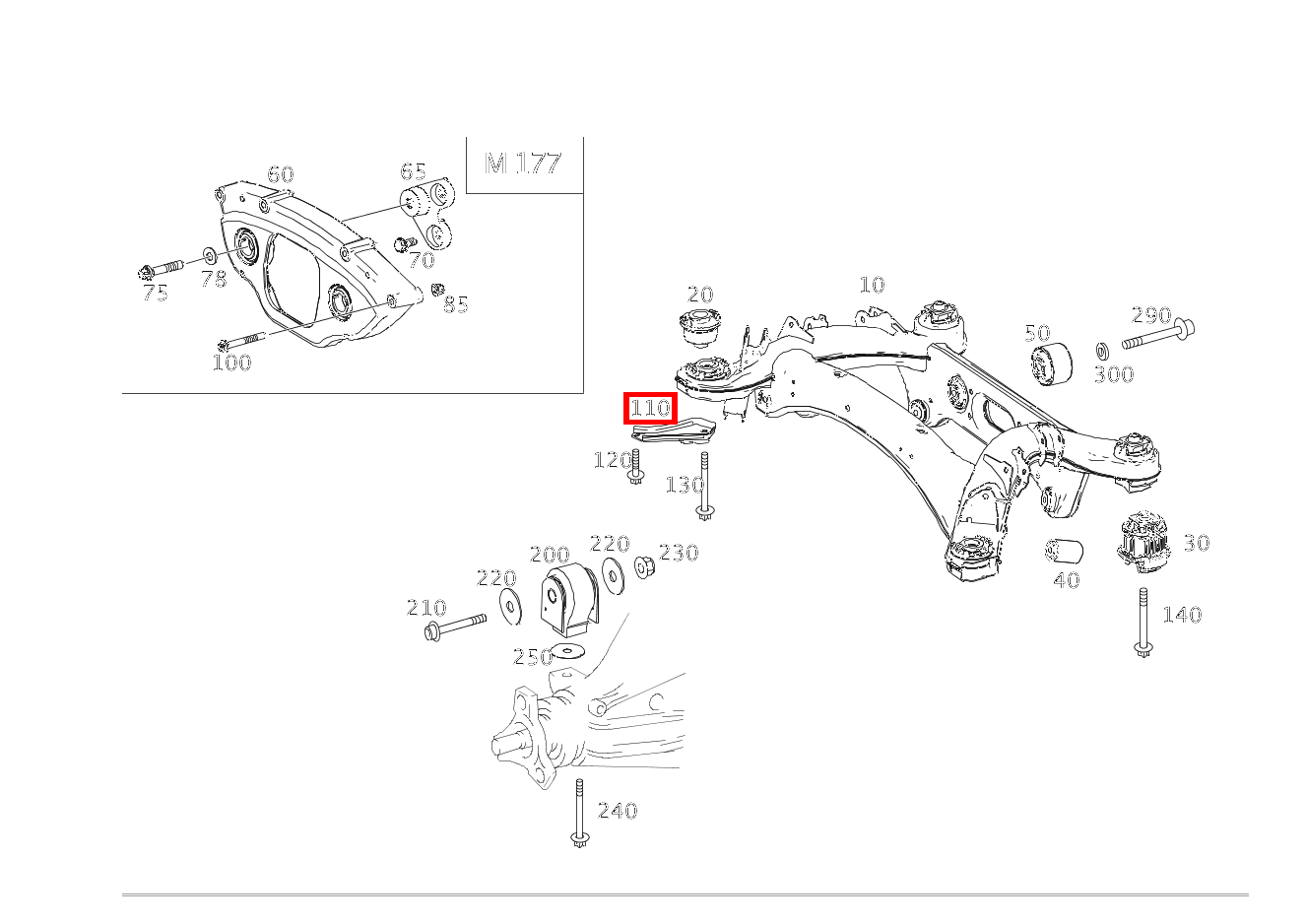 Anschlagplatte RECHTS GLC 300 4MATIC Coupé 253
