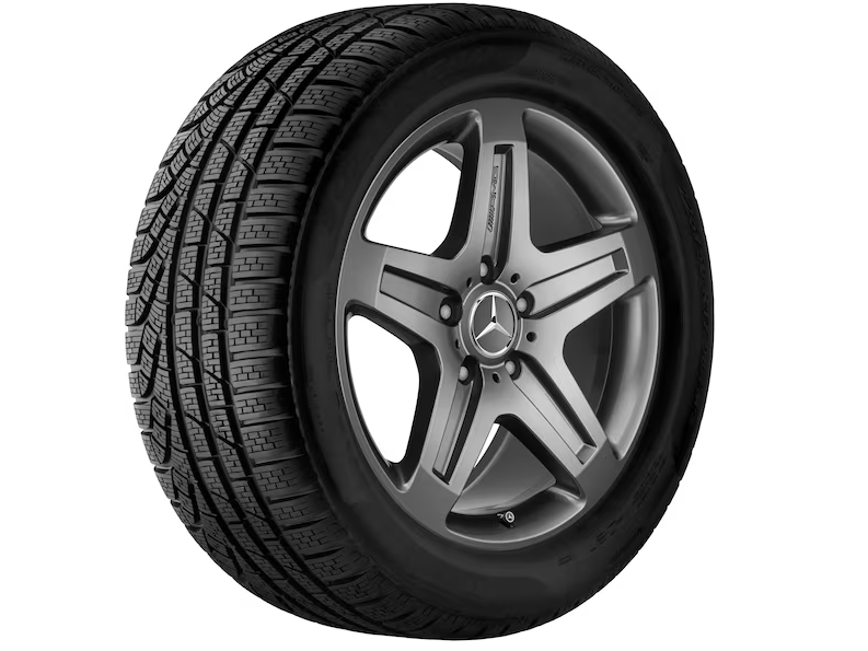 AMG 5-Speichen-Rad, 19 Zoll, 9,5 J x 19 ET 50, titangrau