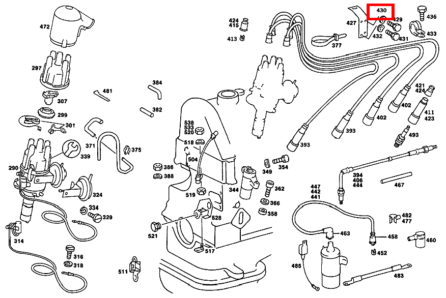 Federscheibe ZUENDLEITUNGEN AN ZYLINDERKOPFHAUBE 230.4 115