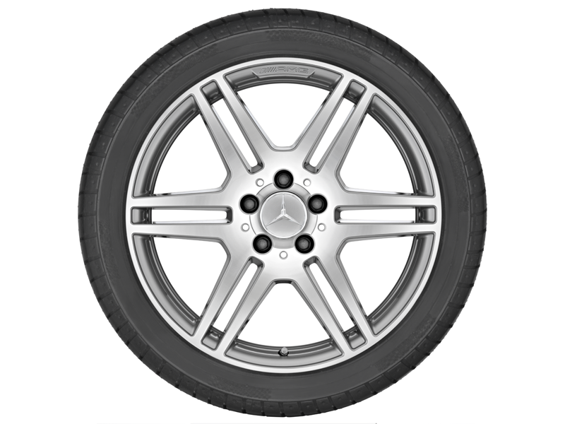 Original AMG 18 Zoll AMG 6-Doppelspeichen-Rad silber glanzgedreht  