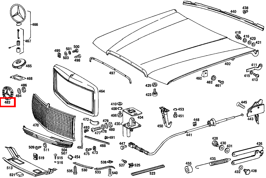 Firmenzeichen 450 SEL 6.9 116