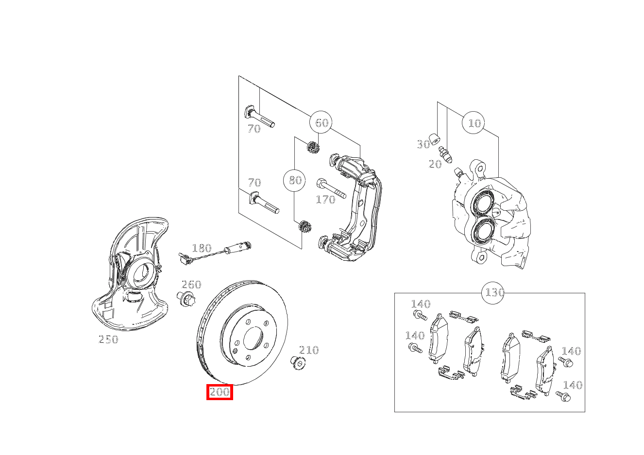 Bremsscheibe Vorne rechts GLK350 4M 204 Bremsscheibe Vorne rechts GLK350 4M 204