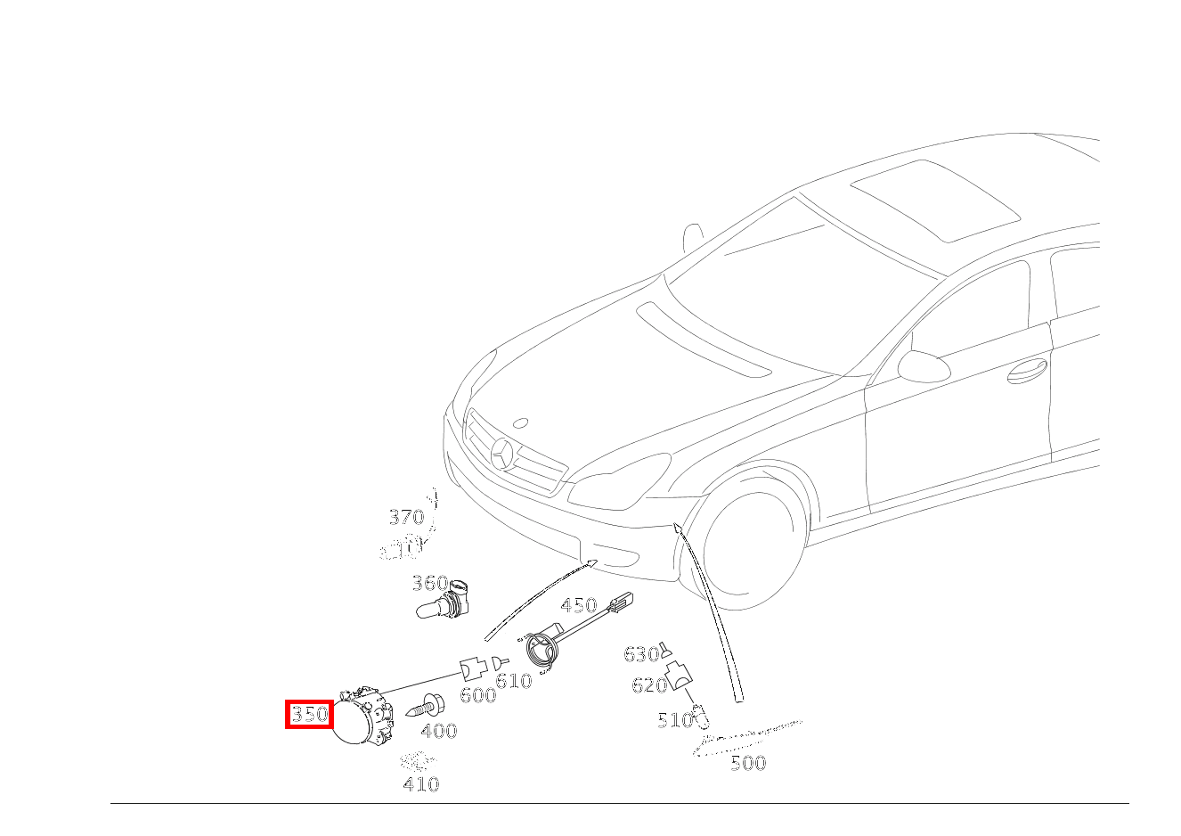 Nebelscheinwerfer RECHTS CLS 63 AMG Coupé 219 Nebelscheinwerfer RECHTS CLS 63 AMG Coupé 219