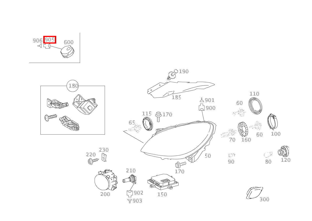 Steckhülsengehäuse LICHTSENSOR; 3-PIN MQS B 200 Turbo Sports Tourer 245 Steckhülsengehäuse LICHTSENSOR; 3-PIN MQS B 200 Turbo Sports Tourer 245