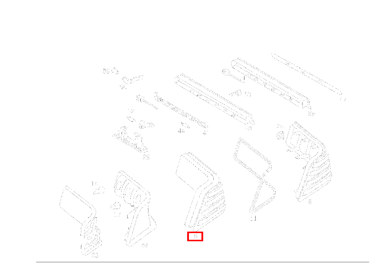Schlussleuchte RECHTS SL 500/500 SL 129