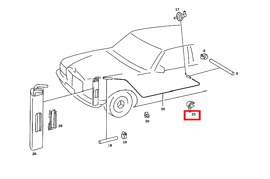 SCHLAUCHHALTER 280 CE 123 SCHLAUCHHALTER 280 CE 123