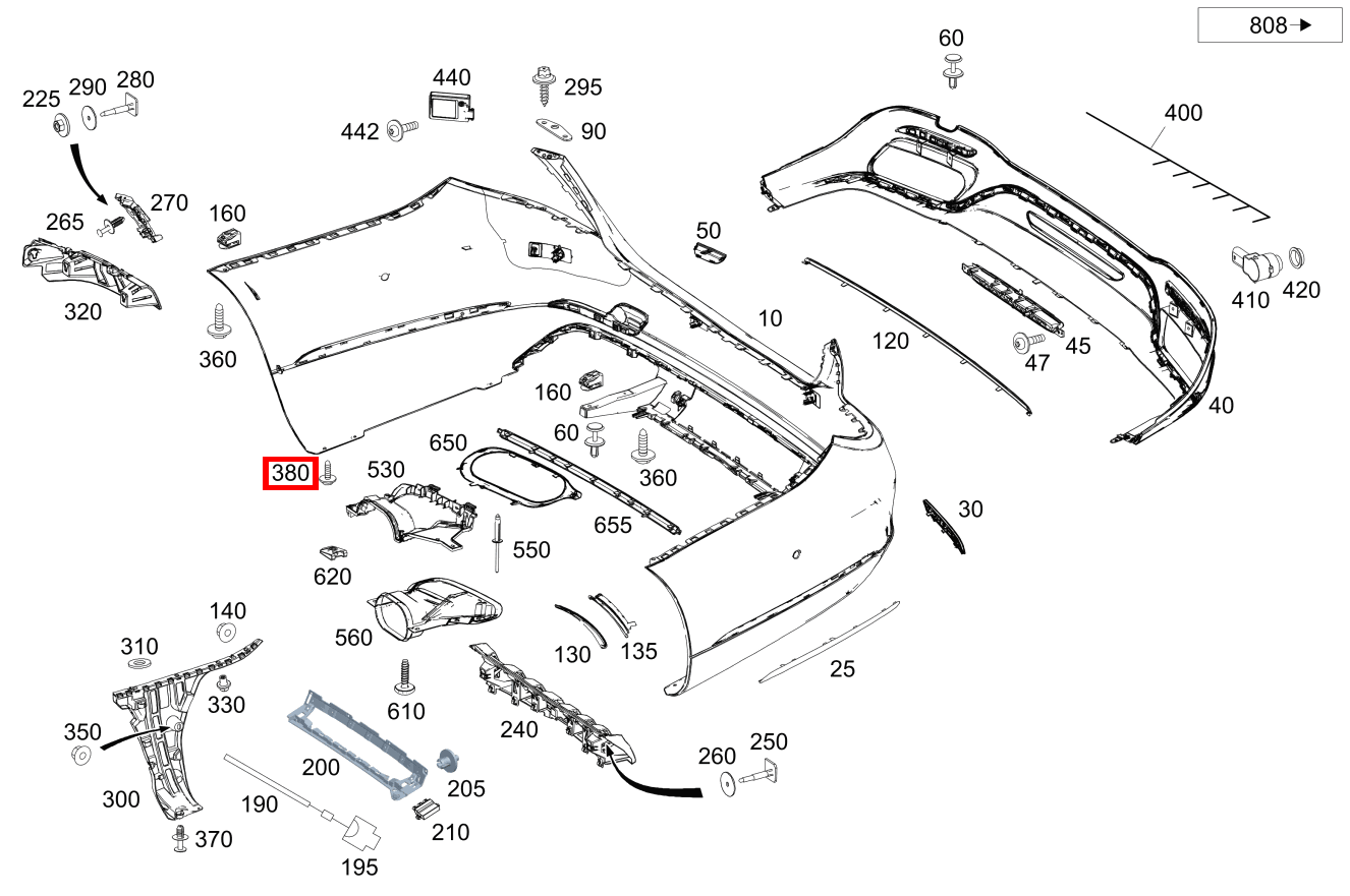 Blechschraube Befestigung Verkleidung; 4.8X16 Mercedes-Maybach S 560 4MATIC 222