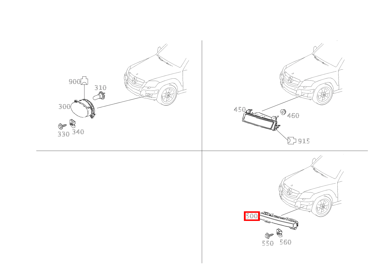 Tagfahrleuchte RECHTS GLK220BT 4M 204 Tagfahrleuchte RECHTS GLK220BT 4M 204