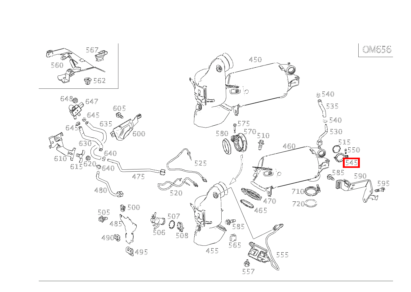Rohrschelle Abgasanlage Partikelfilter an Abgasrückführleitung S 400 d 4MATIC Limousine lang BCA 222 Rohrschelle Abgasanlage Partikelfilter an Abgasrückführleitung S 400 d 4MATIC Limousine lang BCA 222