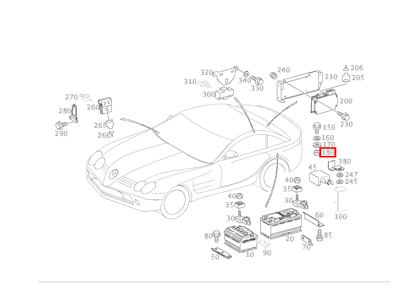 Sechskantmutter M8 SLR McLaren Roadster 199
