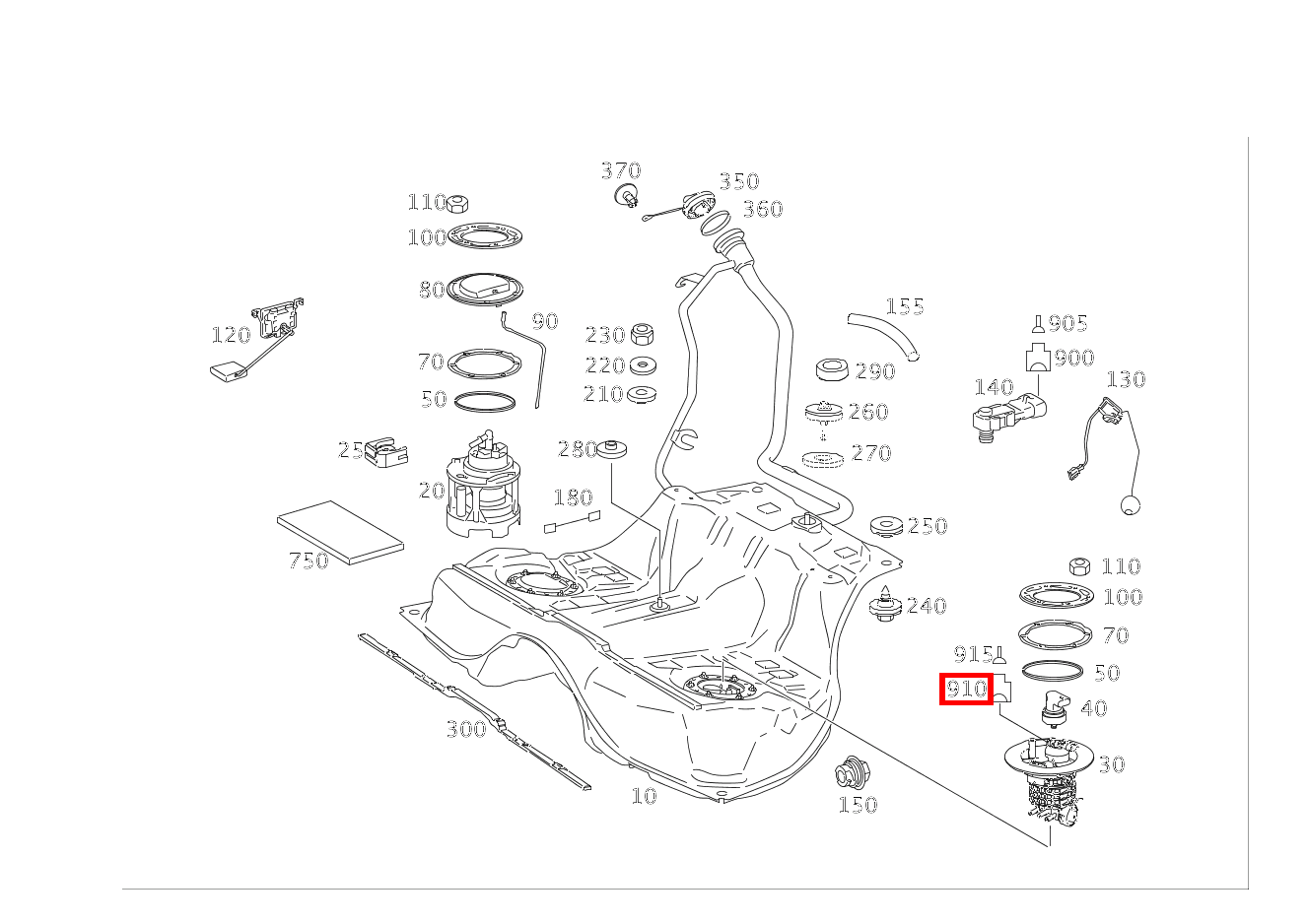 Stecker Kraftstoffpumpe M3/3; 7-PIN SLK2.8, MLK1.2 CL500 4M BE 216 Stecker Kraftstoffpumpe M3/3; 7-PIN SLK2.8, MLK1.2 CL500 4M BE 216