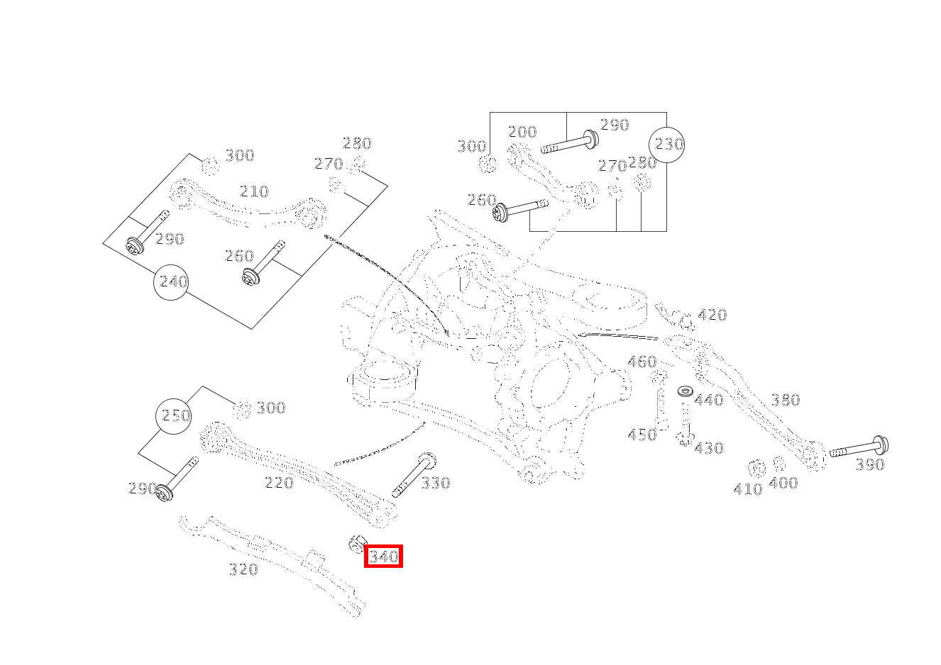 Mutter SCHUBSTREBE AN RADTRAEGER; M14X1.5 SL 65 AMG Roadster BCA 230 Mutter SCHUBSTREBE AN RADTRAEGER; M14X1.5 SL 65 AMG Roadster BCA 230