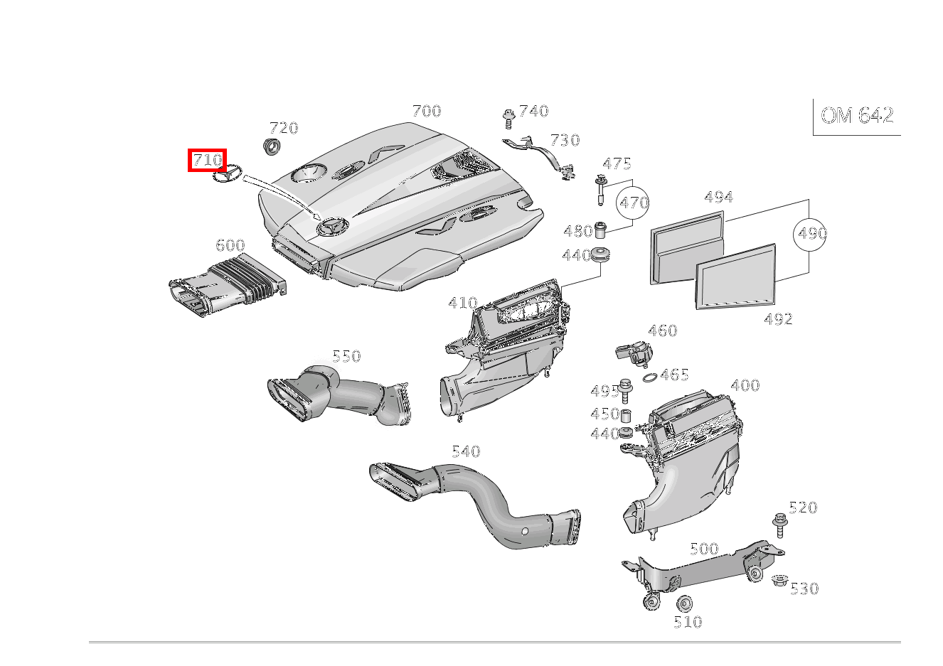 Mercedes-Stern AN ABDECKUNG ML/GLE 350 BT/D 4M 642826 292 Mercedes-Stern AN ABDECKUNG ML/GLE 350 BT/D 4M 642826 292