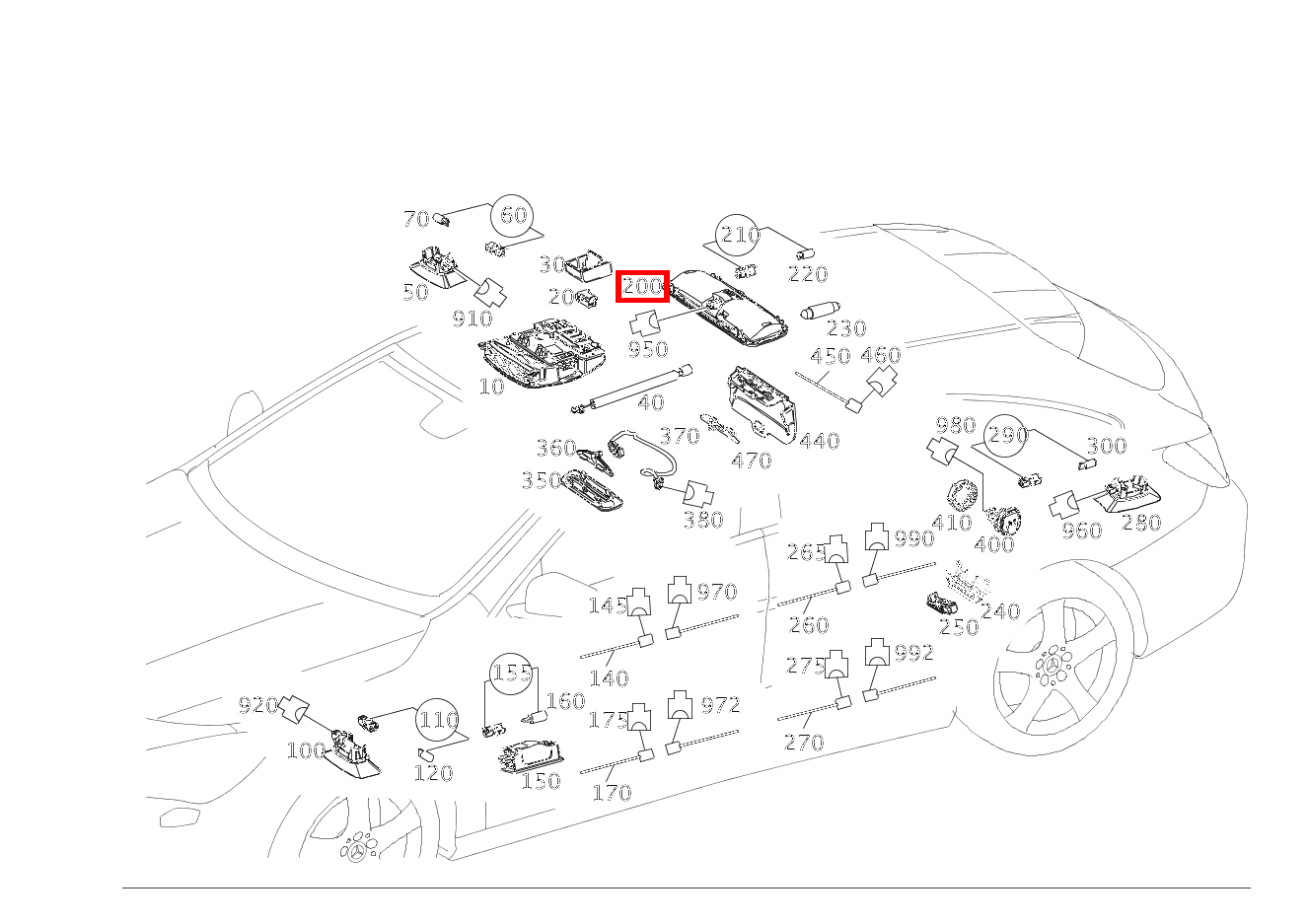 Innenleuchte DECKENLEUCHTE HINTEN CLA 220 4MATIC Shooting Brake SCORE! 117 Innenleuchte DECKENLEUCHTE HINTEN CLA 220 4MATIC Shooting Brake SCORE! 117