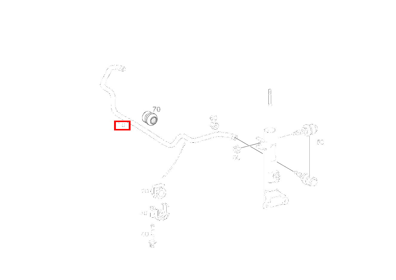 Drehstab VORN 21 MM; D= 21 MM CLK 500 Cabriolet 209 Drehstab VORN 21 MM; D= 21 MM CLK 500 Cabriolet 209