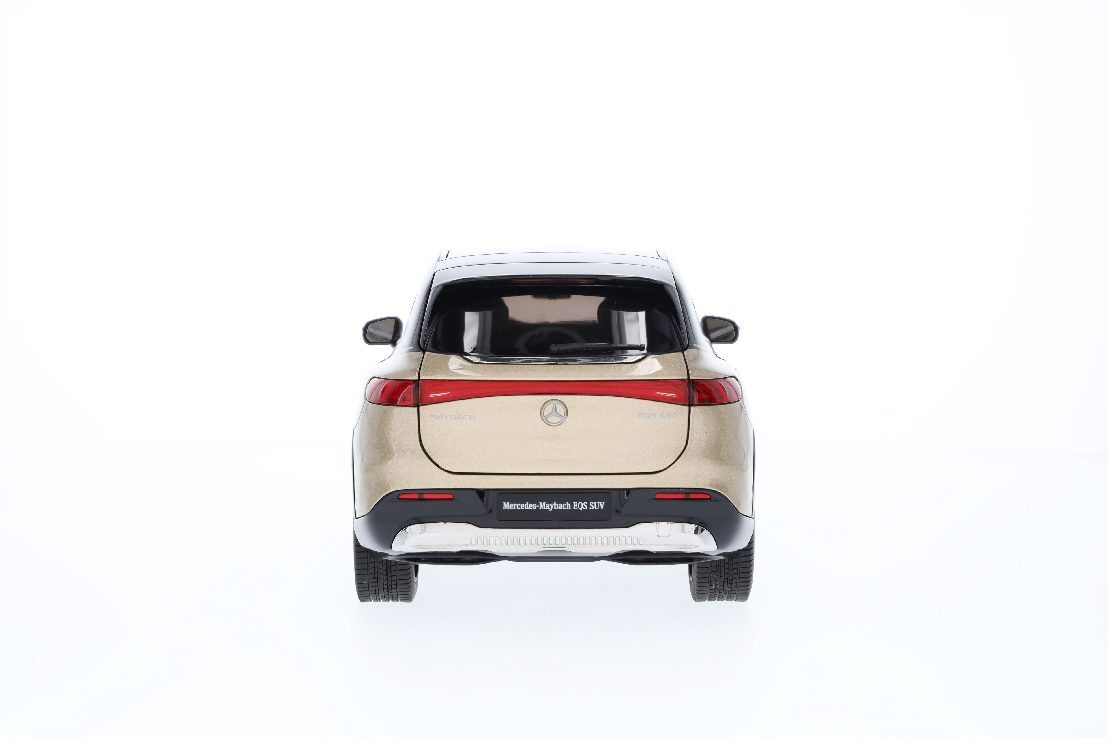 Mercedes-Benz - Mercedes-Maybach EQS 680 SUV, Z296 obsidianschwarz / designo kalaharigold, 1:18