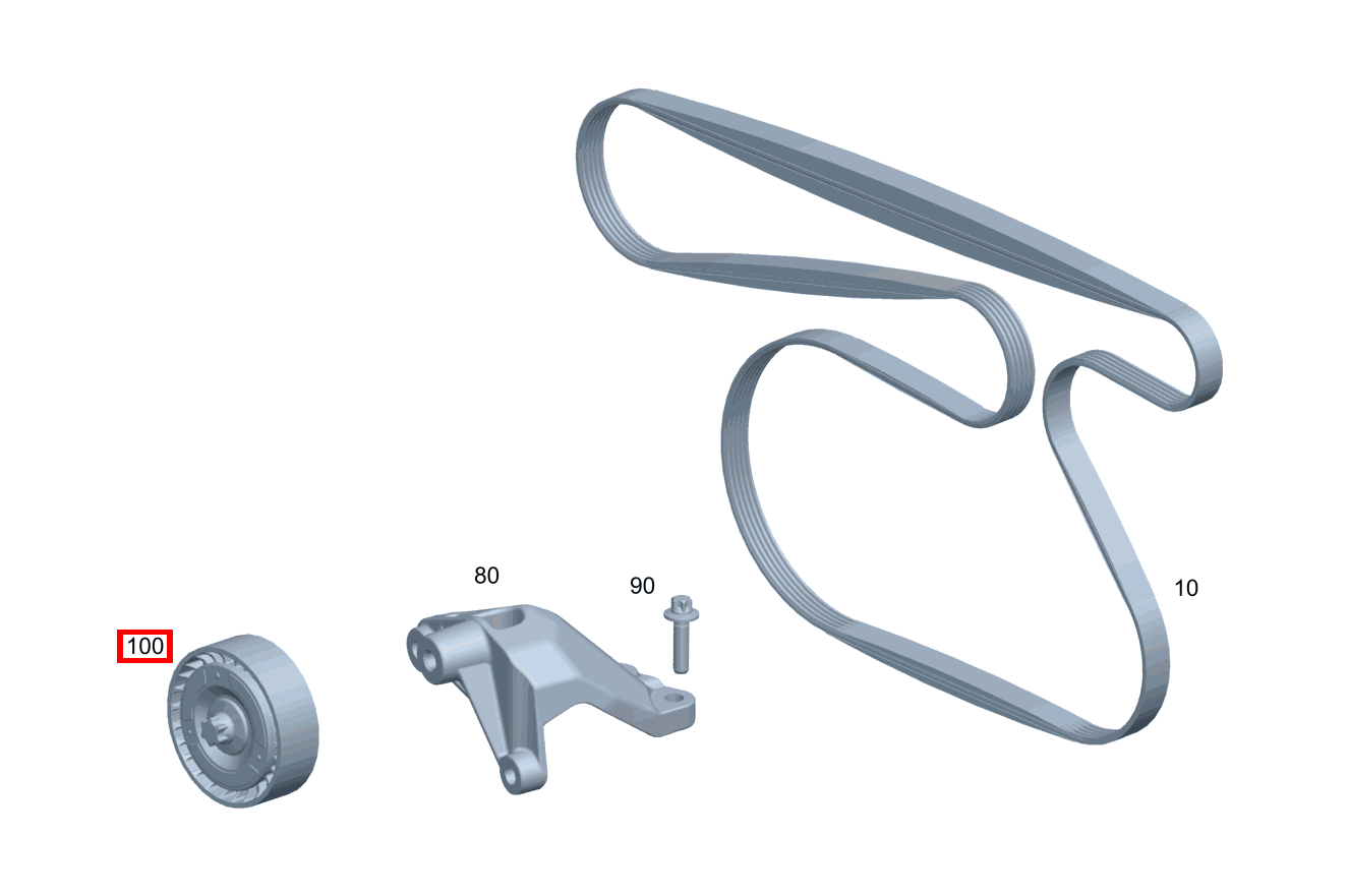 Umlenkrolle MIT BEFESTIGUNGSSCHRAUBE E 350 d 4MATIC Cabriolet 238 Umlenkrolle MIT BEFESTIGUNGSSCHRAUBE E 350 d 4MATIC Cabriolet 238