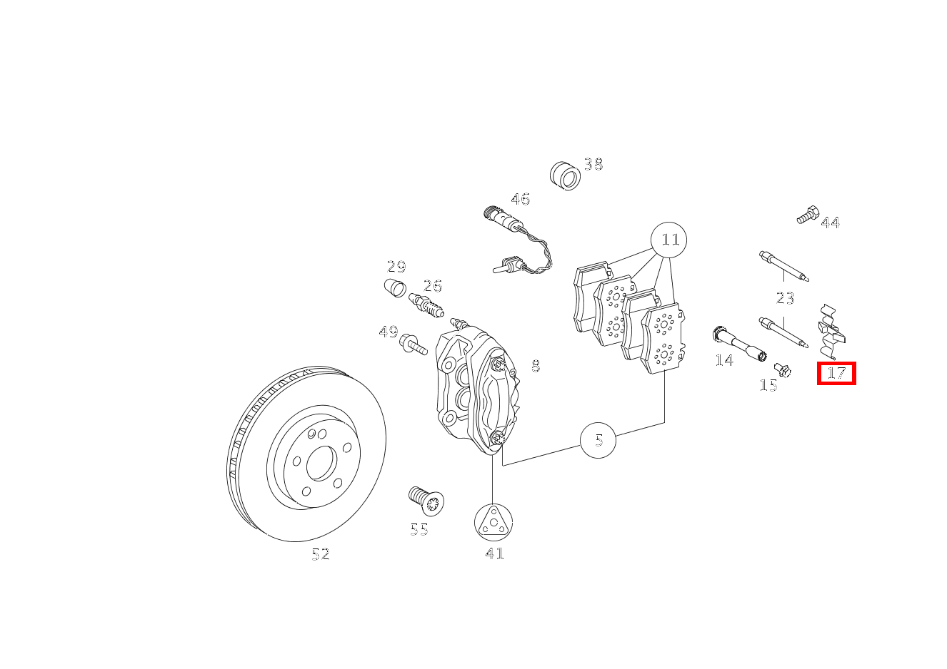 Spreizfeder BREMSSATTEL G3504X42850 463 Spreizfeder BREMSSATTEL G3504X42850 463