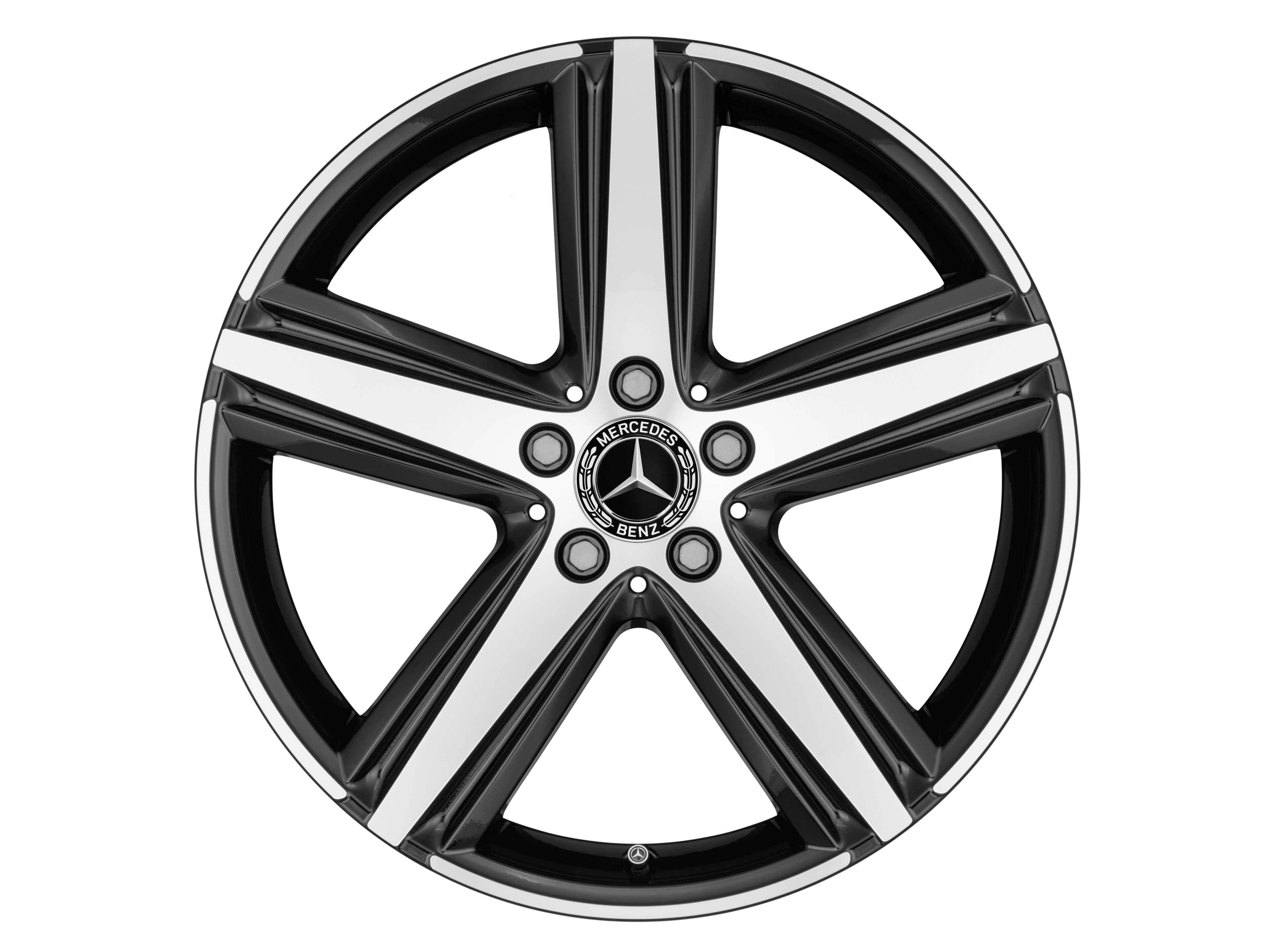 Mercedes-Benz - 5-Speichen-Rad, 48,3 cm (19 Zoll), glanzgedreht 5-Speichen-Rad, 48,3 cm (19 Zoll), glanzgedreht