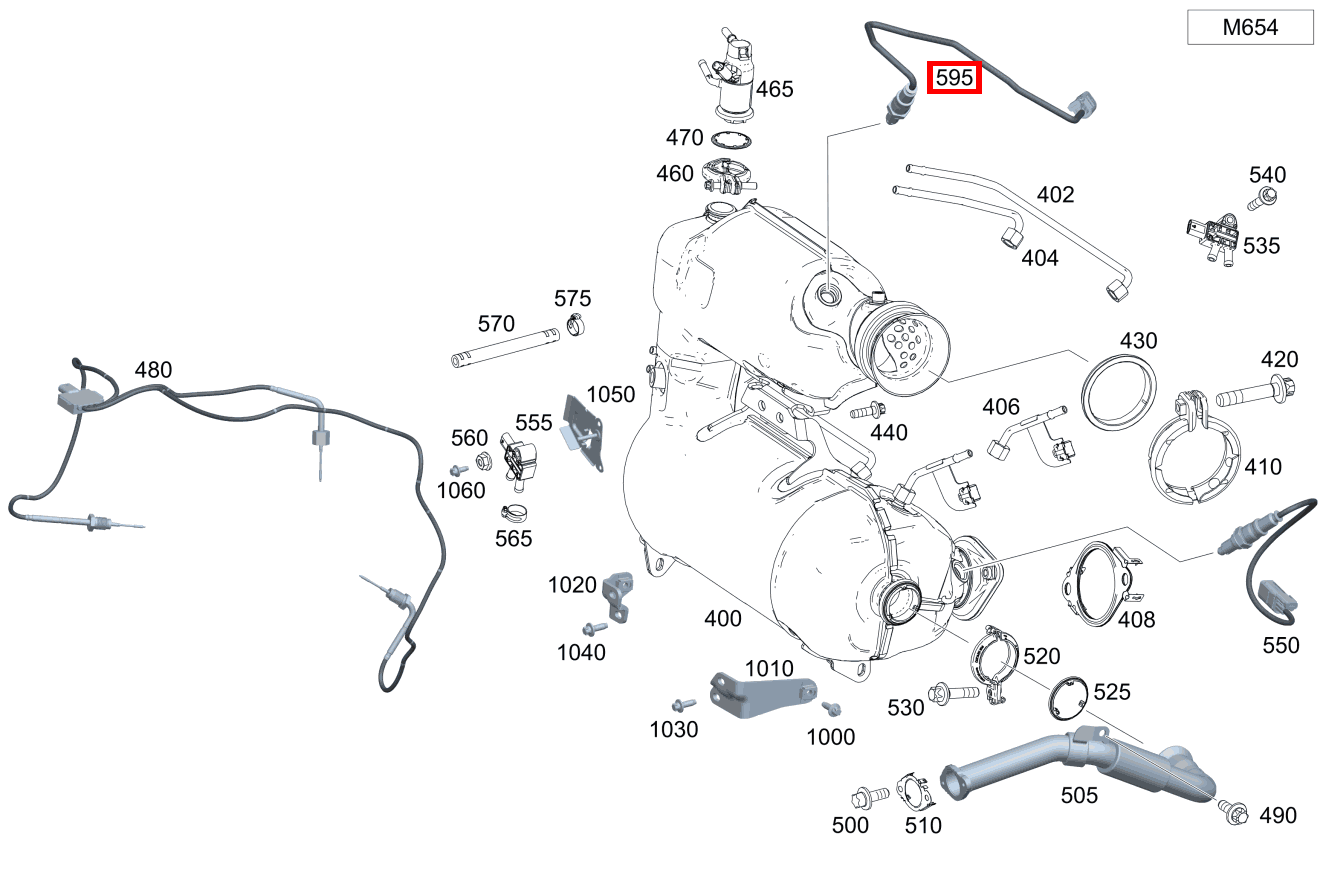 Nox-Sensor Vor Katalysator A 220 d 4MATIC Limousine 177