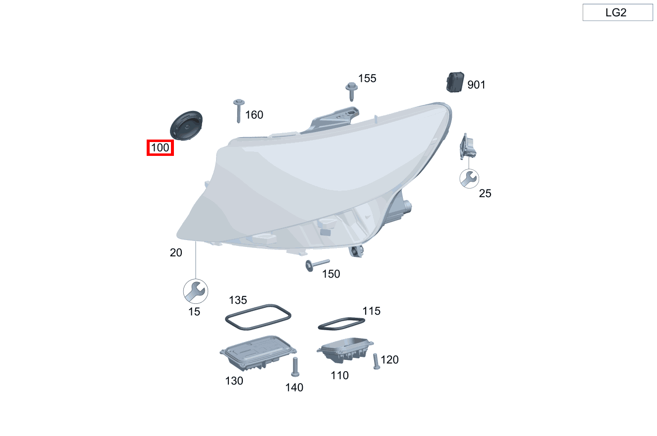 Schutzhaube Leuchteinheit Vito Kastenwagen 116 BlueTEC K 201 Schutzhaube Leuchteinheit Vito Kastenwagen 116 BlueTEC K 201