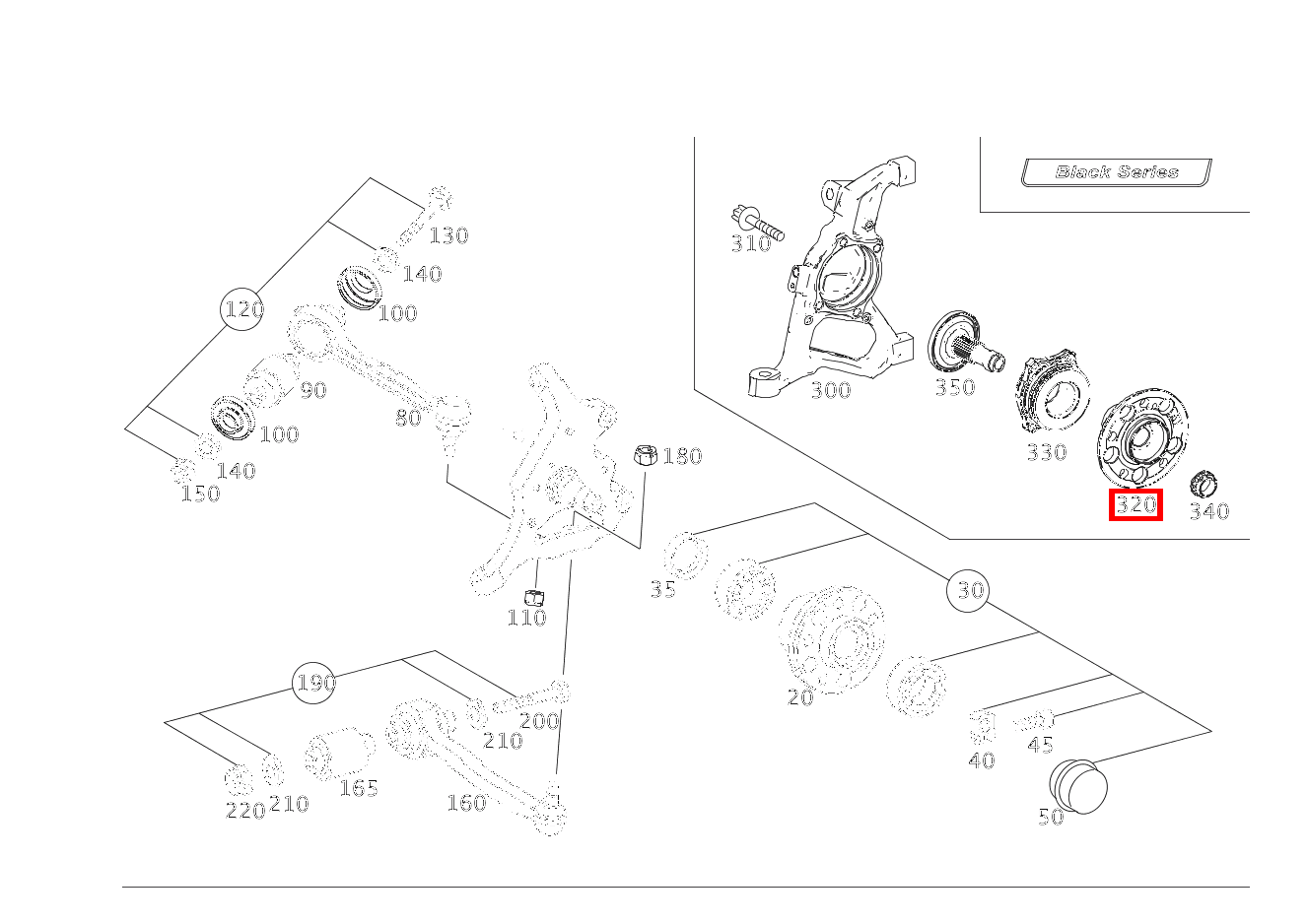 Flansch RECHTS CLK 63 AMG Coupé 209