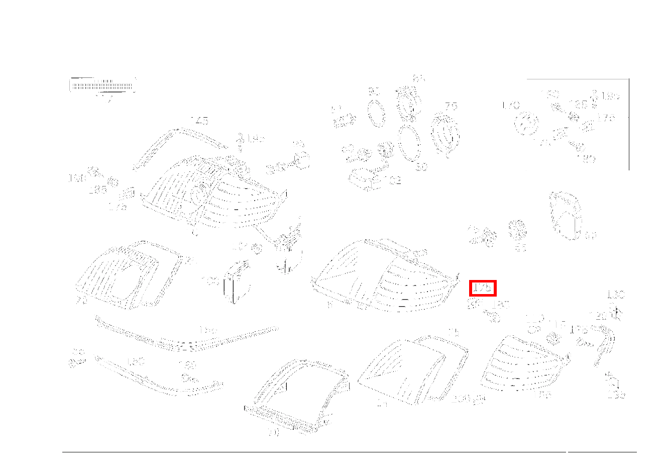 Clipsmutter GEHAEUSE LEUCHTEINHEIT SL 600 Roadster mit Automatik 129