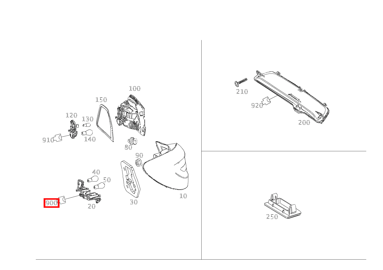 Kupplung, Mechanisch HECKLEUCHTE AN KOTFLUEGEL RECHTS E4; 6-PIN MQS ELECTRIC DRIVE 242