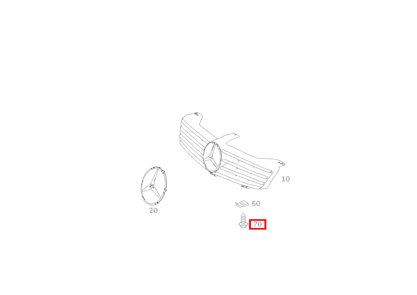 Blechschraube KUEHLERVERKLEIDUNG; 4.8X16 CLS 55 AMG 219