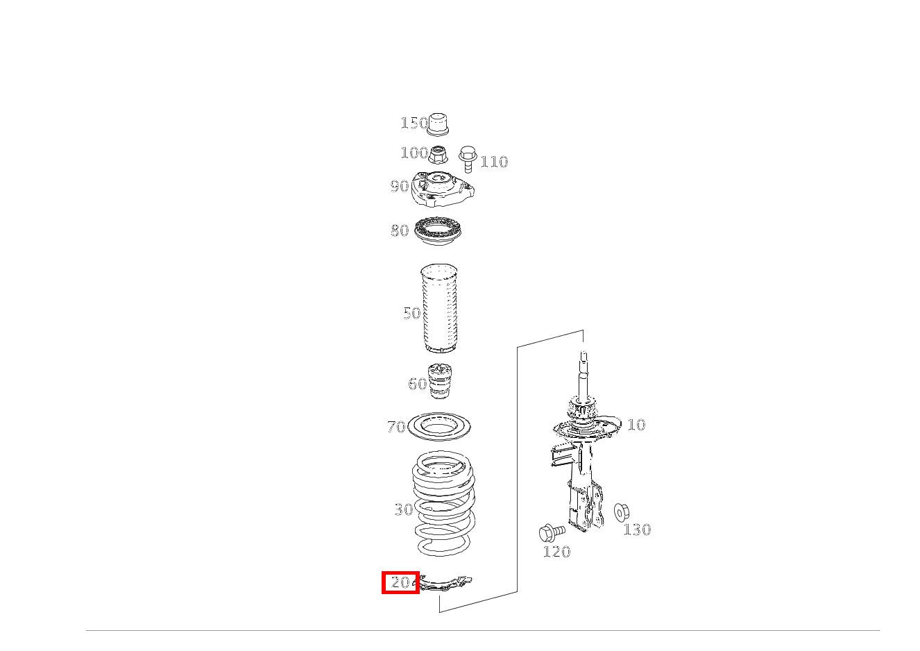 Schraubenfederbeilage UNTEN LINKS UND RECHTS A 45 AMG 4MATIC 176