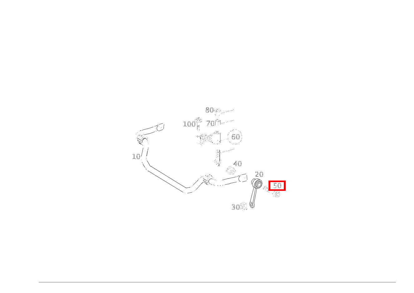 Zylinder-Schraube STANGE AN DREHSTAB; M14X1.5X40 für E 211, CLS 