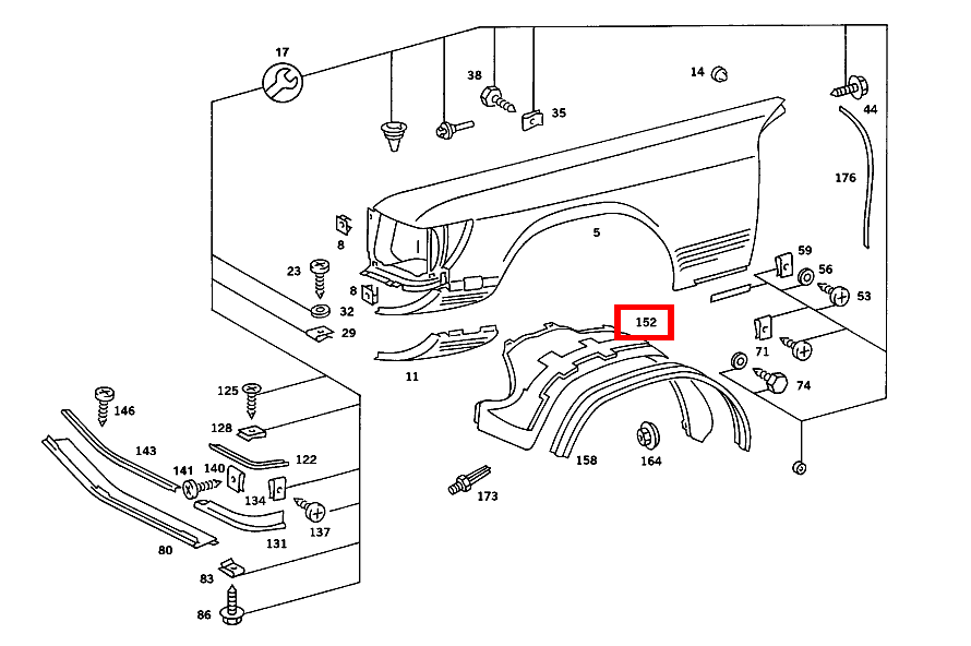 Schottwand KOTFLUEGEL RECHTS 560 SL 107 Schottwand KOTFLUEGEL RECHTS 560 SL 107