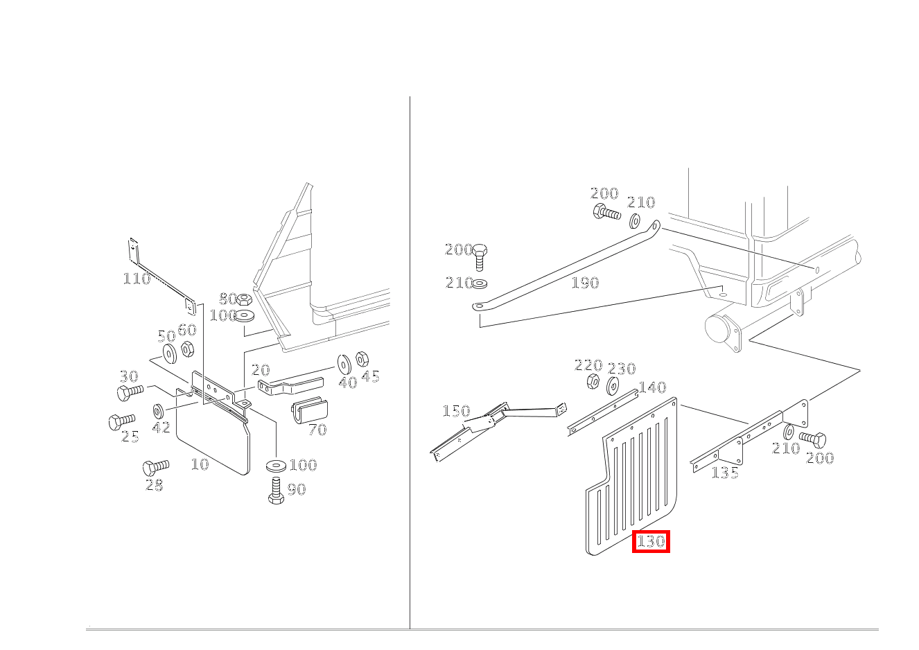 Schmutzfänger RECHTS G3504X42850 463