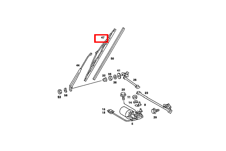 Wischerblatt BOSCH 200/M102-123 123