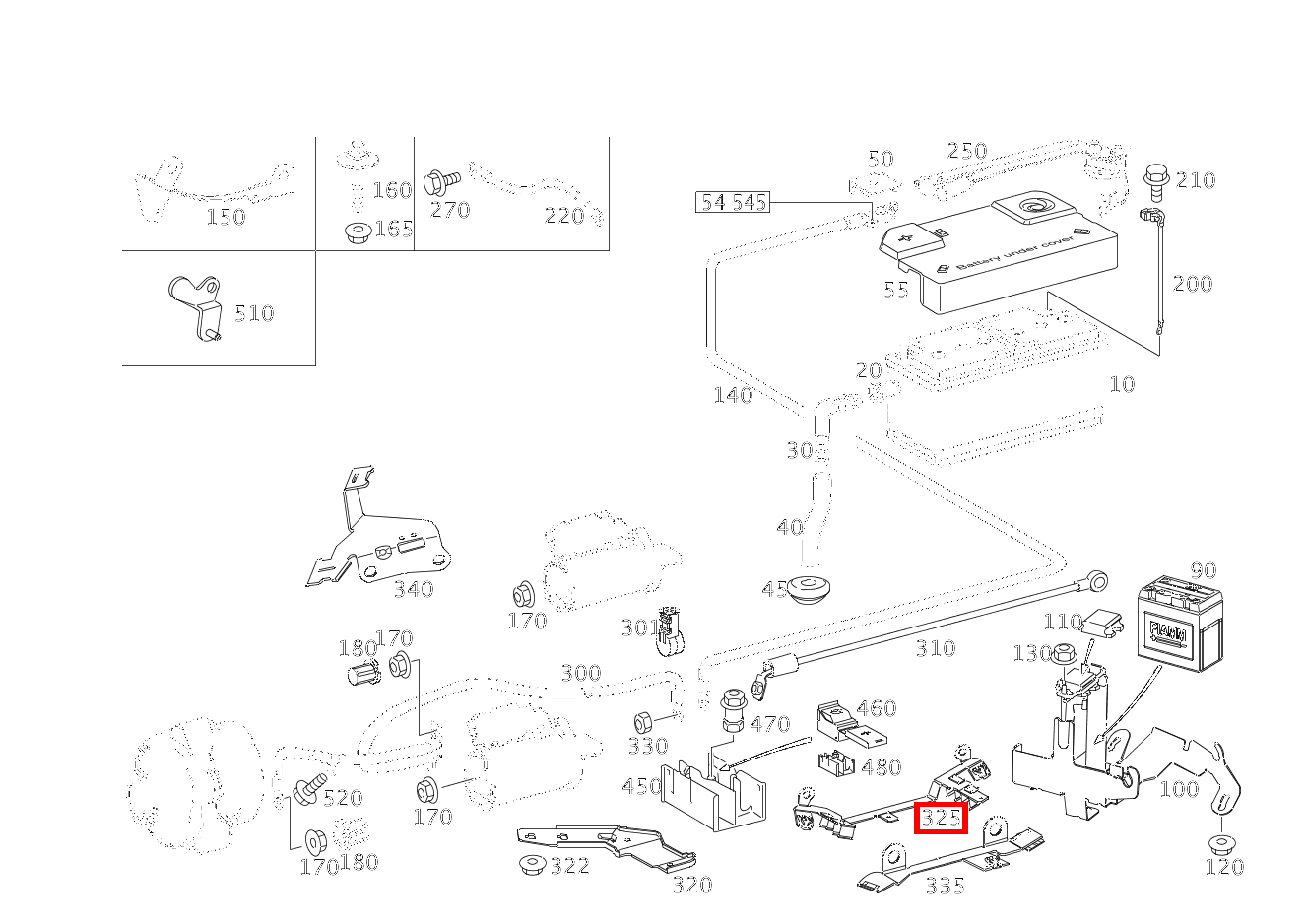 Sechskantschraube BEFESTIGUNG HALTER; M6X10 E- 350 CGI T 211 Sechskantschraube BEFESTIGUNG HALTER; M6X10 E- 350 CGI T 211