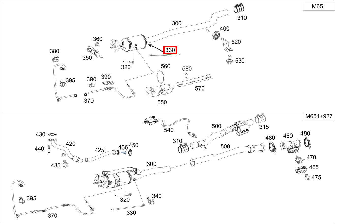 Druckleitung LANG, NACH PARTIKELFILTER GLA220CDI 4M 156