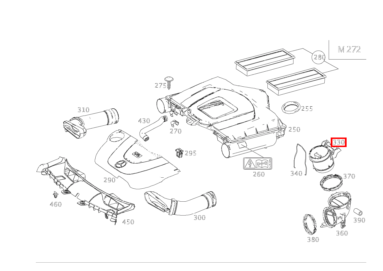 HEISSFILMLUFTMASSENSENSOR GLK350 4M 204 HEISSFILMLUFTMASSENSENSOR GLK350 4M 204