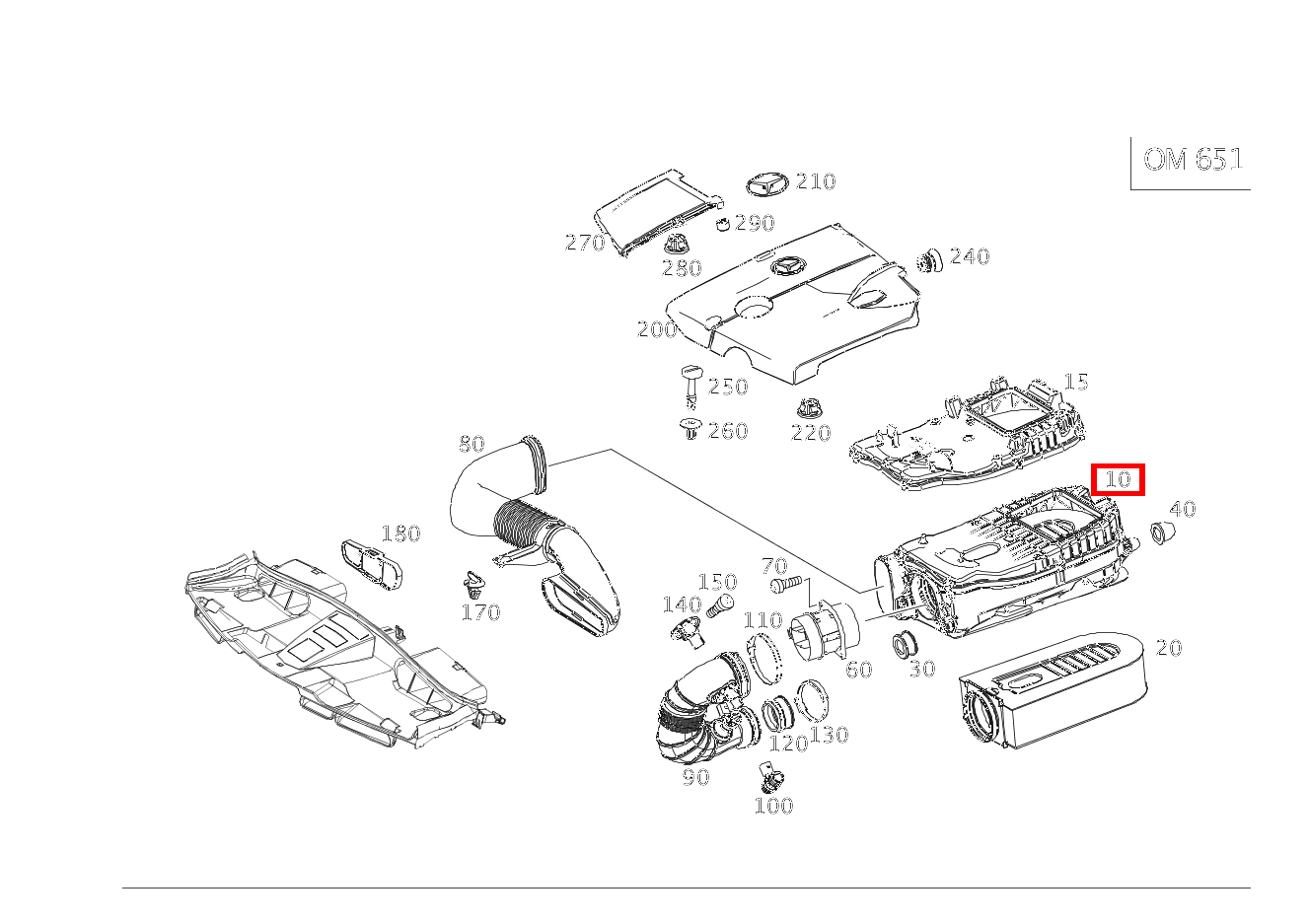 Dämpferfilter SLK/SLC 250 B /D 172