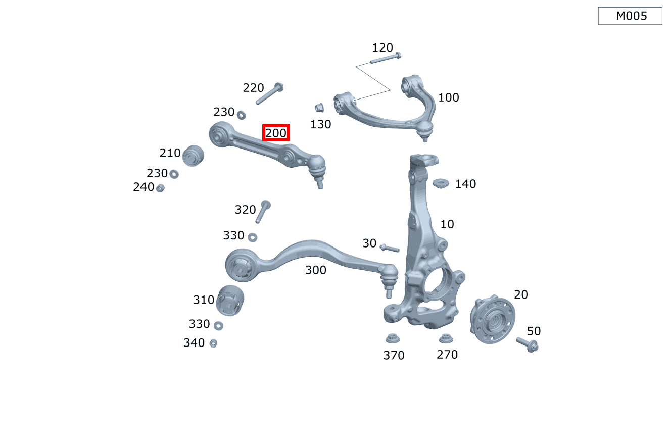 Federlenker Rechts Mercedes-AMG E 53 4MATIC+ T-Modell 213 Federlenker Rechts Mercedes-AMG E 53 4MATIC+ T-Modell 213