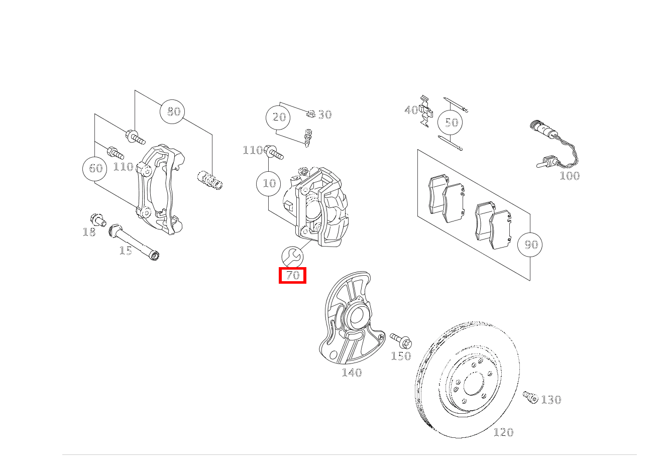 REP.SATZ DICHTUNGSBALG Bremssattel SLK 55 AMG Roadster 171 REP.SATZ DICHTUNGSBALG Bremssattel SLK 55 AMG Roadster 171