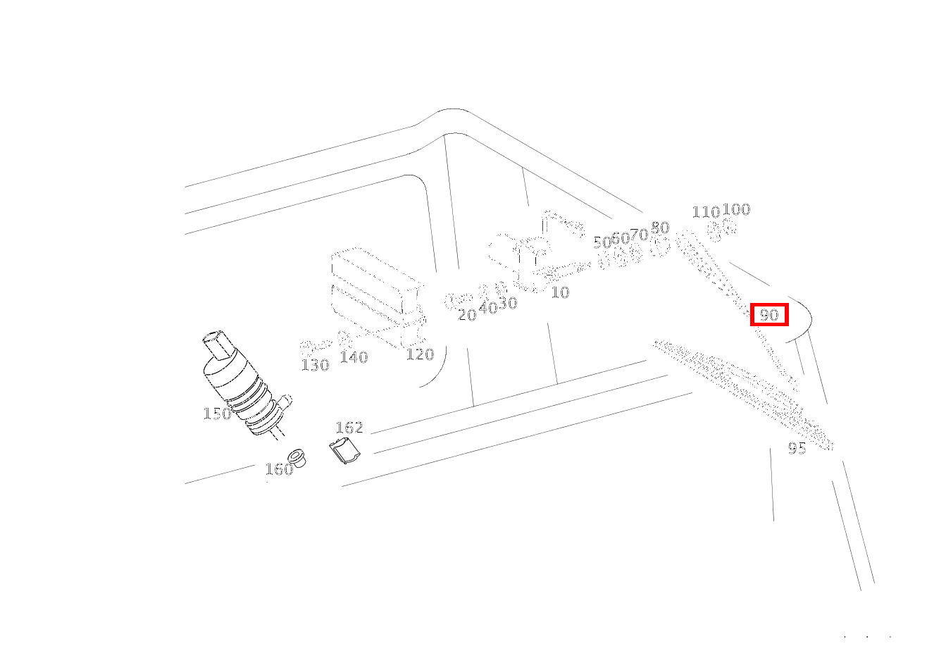 Wischerarm SCHEIBENWISCHER RUECKWANDTUER G 300 CDI 461 Wischerarm SCHEIBENWISCHER RUECKWANDTUER G 300 CDI 461
