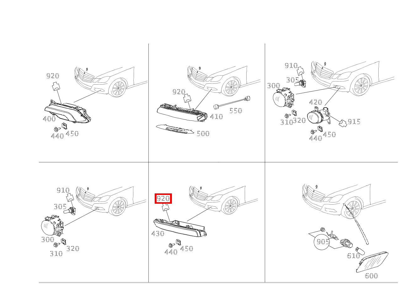 Kupplungsgehäuse Tagfahrlicht rechts, LED E2/7*1; 2-PIN MLK1.2 E 350 4MATIC Limousine BCA 212 Kupplungsgehäuse Tagfahrlicht rechts, LED E2/7*1; 2-PIN MLK1.2 E 350 4MATIC Limousine BCA 212